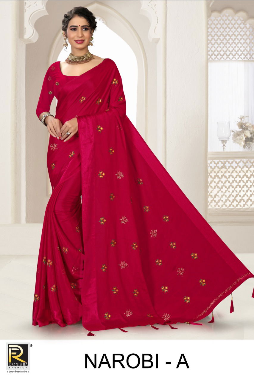 Ronisha Narobi Festive Wear Designer Latest Silk Saree Collection