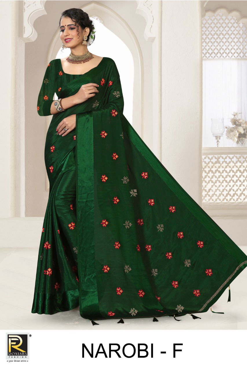 Ronisha Narobi Festive Wear Designer Latest Silk Saree Collection