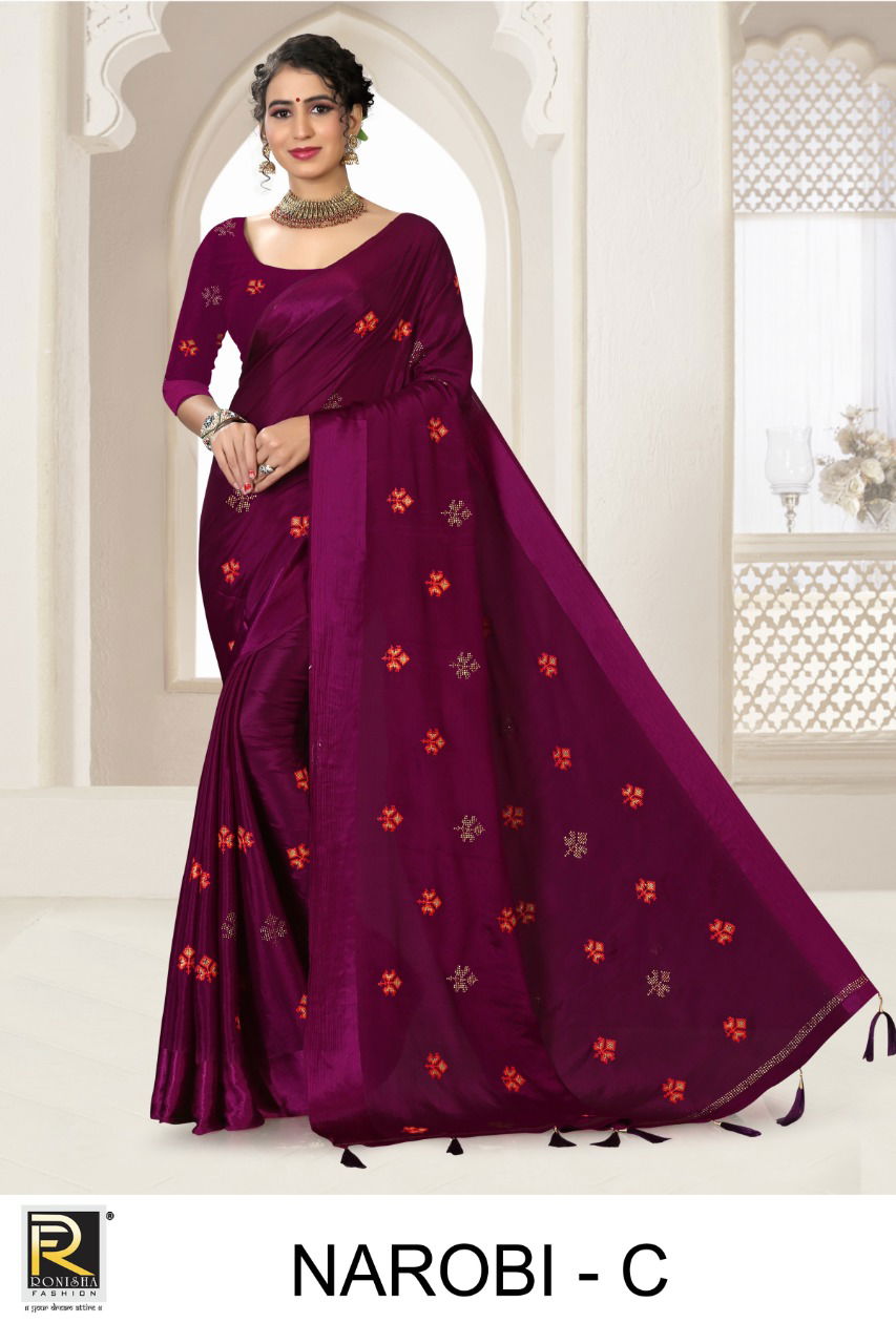 Ronisha Narobi Festive Wear Designer Latest Silk Saree Collection