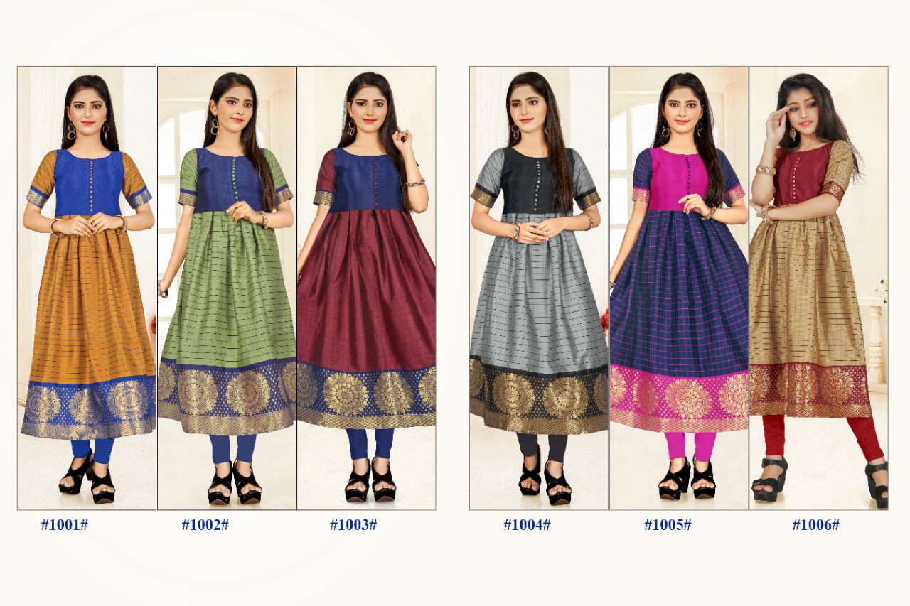 Rnx Kids Ethnic Wear Anarkali Long Kurti Latest Designer Collection