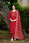 Monalisa Vol 6 By Ossm Viscose Roman Silk Kurti Set Exporters In India