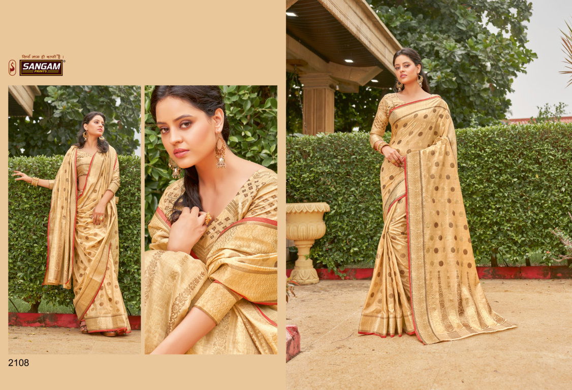 Sangam Amanya Wedding Wear Designer Cotton Handloom Saree Collection