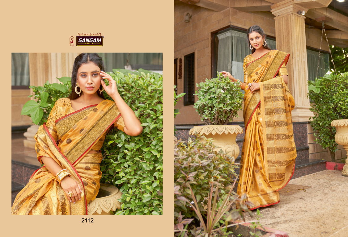 Sangam Amanya Wedding Wear Designer Cotton Handloom Saree Collection