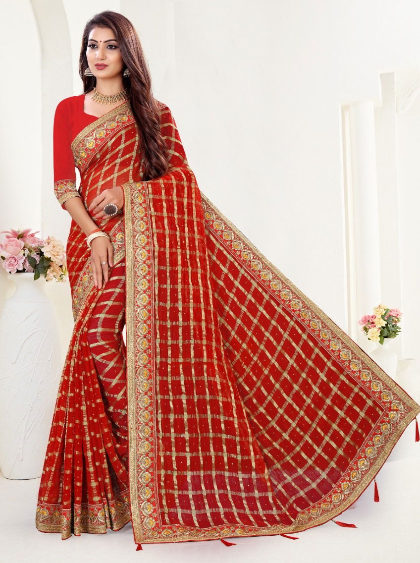 Ronisha Mishka Fancy Festive Wear Designer Viscose Embroidery Work Saree Collection