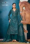 Victoria By Kilory Gaji Silk Digital Foil Printed Embroidery Salwar Kameez 