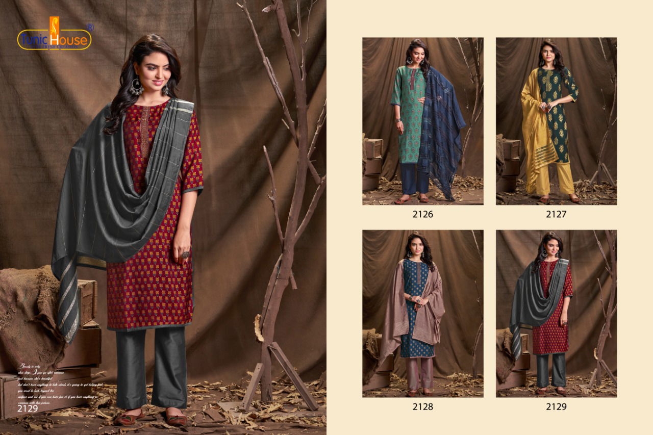 Tunic House Era Dupatta 4 Designer Festive Wear Muslin Silk Ready Made Collection