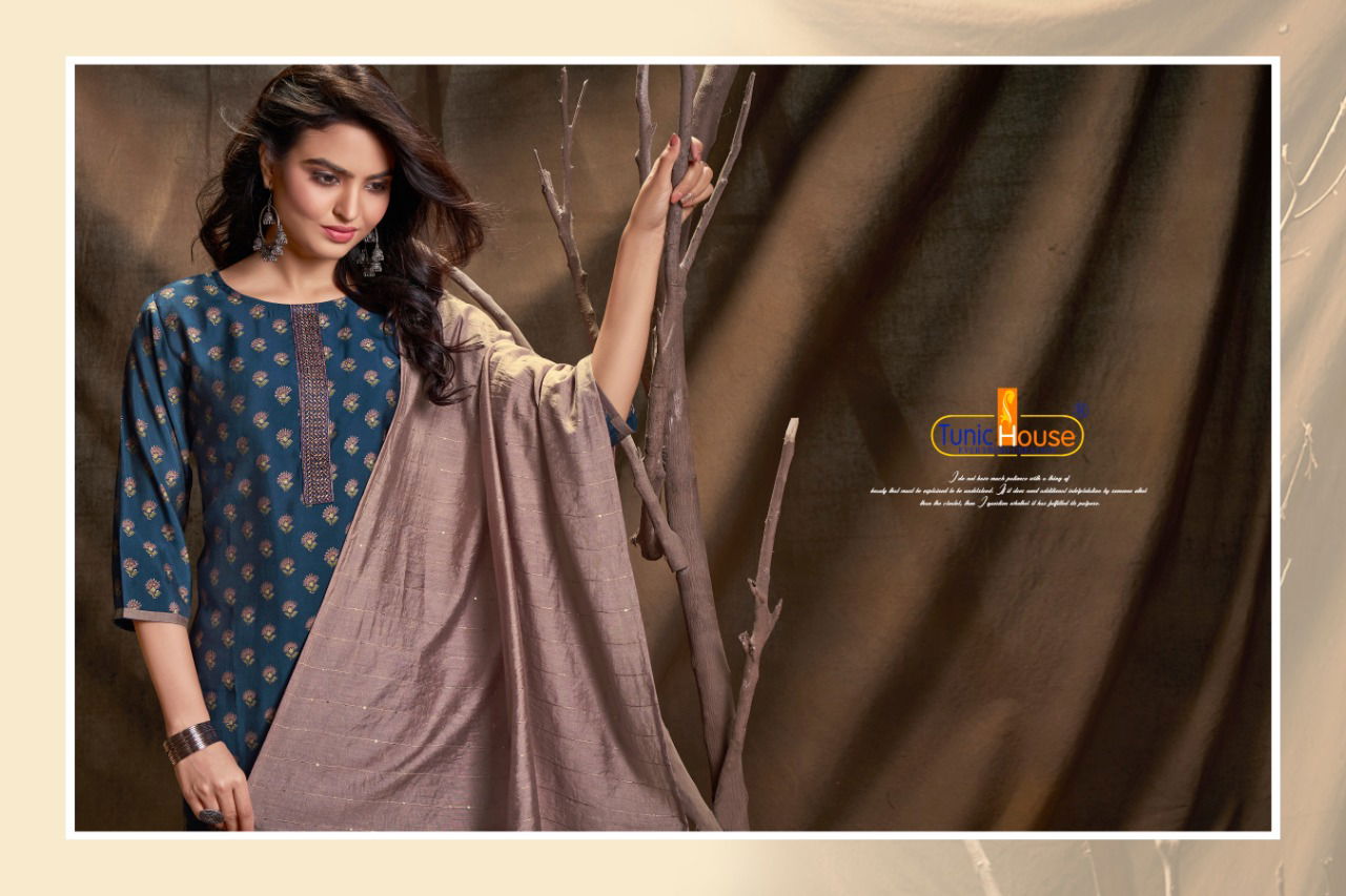 Tunic House Era Dupatta 4 Designer Festive Wear Muslin Silk Ready Made Collection