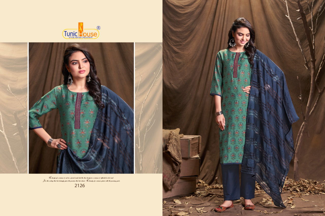 Tunic House Era Dupatta 4 Designer Festive Wear Muslin Silk Ready Made Collection