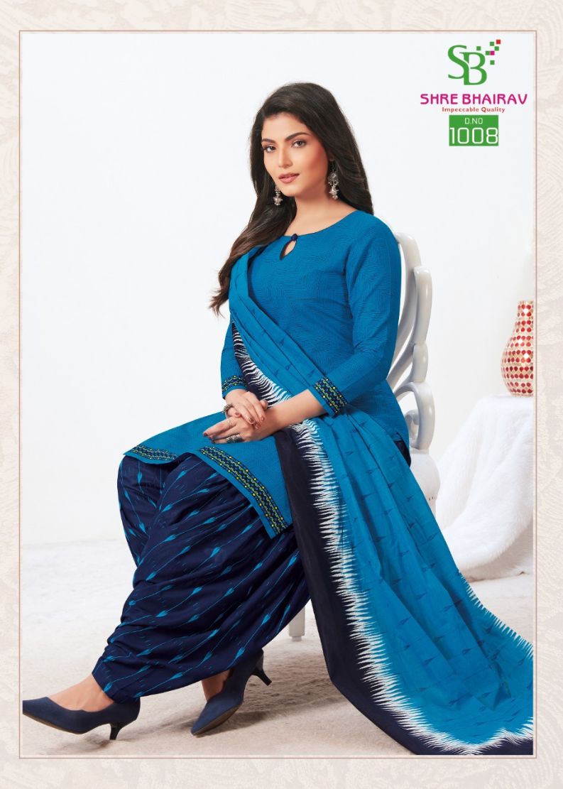 Shre Bhairav Priyamani Look Book 3 Regular Wear Cotton Ready Made Collection
