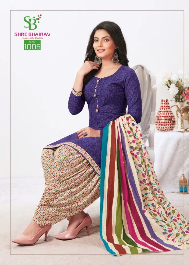 Shre Bhairav Priyamani Look Book 3 Regular Wear Cotton Ready Made Collection
