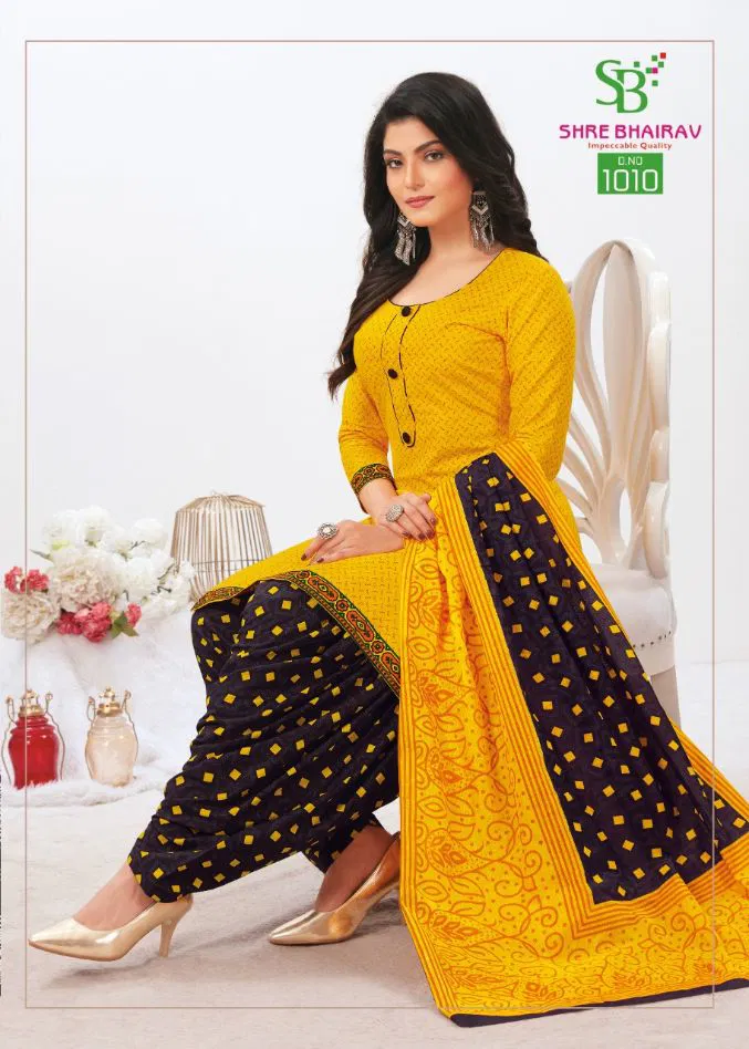Shre Bhairav Priyamani Look Book 3 Regular Wear Cotton Ready Made Collection