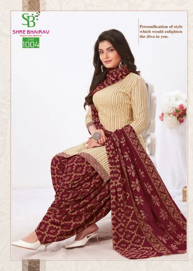 Shre Bhairav Priyamani Look Book 3 Regular Wear Cotton Ready Made Collection