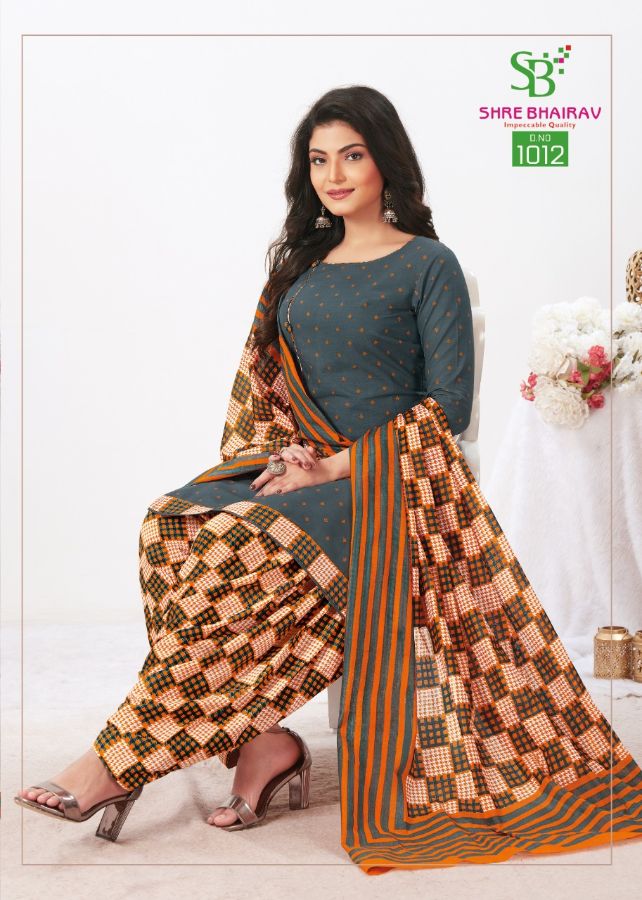 Shre Bhairav Priyamani Look Book 3 Regular Wear Cotton Ready Made Collection