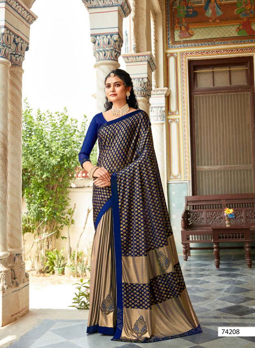 Kalista Cadbury 2 Party Wear Banarasi Printed Designer Silk Saree Collection