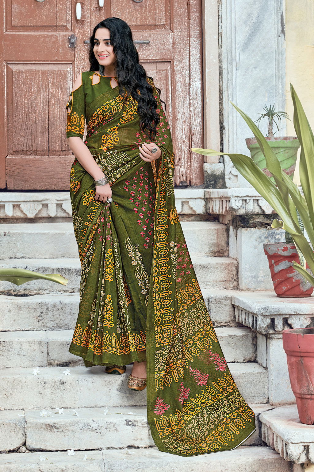 Sangam Aakruti Casual Daily Wear Cotton Printed Saree Collection