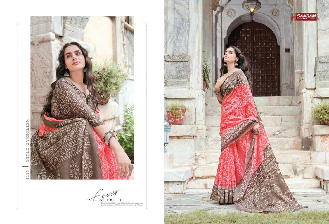 Sangam Aakruti Casual Daily Wear Cotton Printed Saree Collection