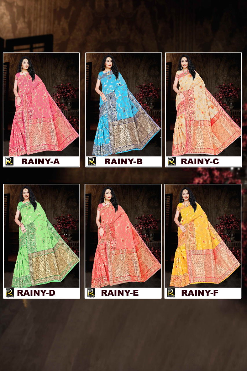 Ronisha Rainy Casual Wear Designer Fancy Cotton Silk Saree Collection