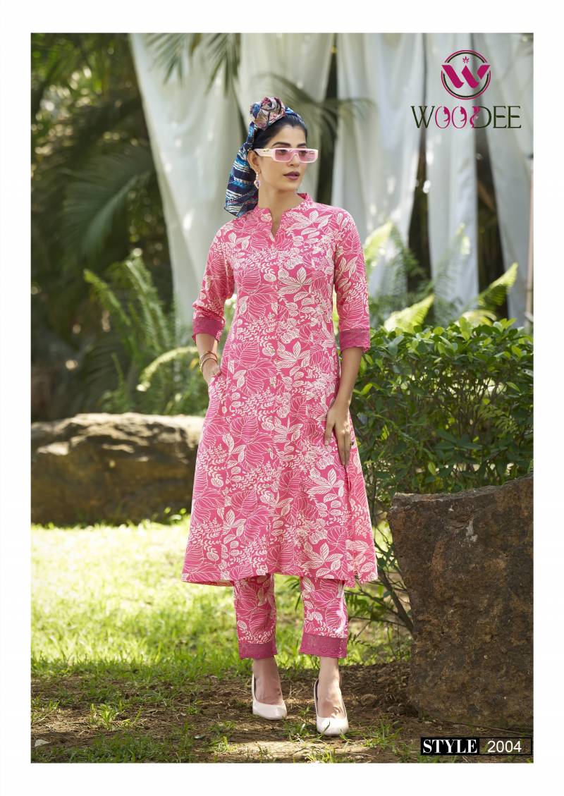 Shakira Vol 2 By Woodee Rayon Printed Co Ord Set Suppliers In India