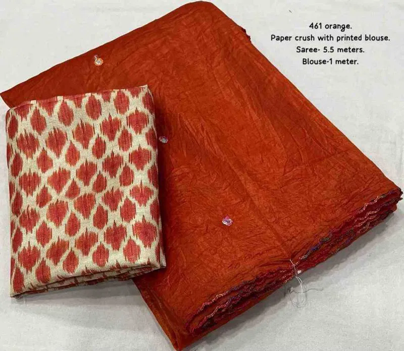 Kc 614 Beautiful Solid Crush Party Wear Saree Best Wholesale Shop In Surat