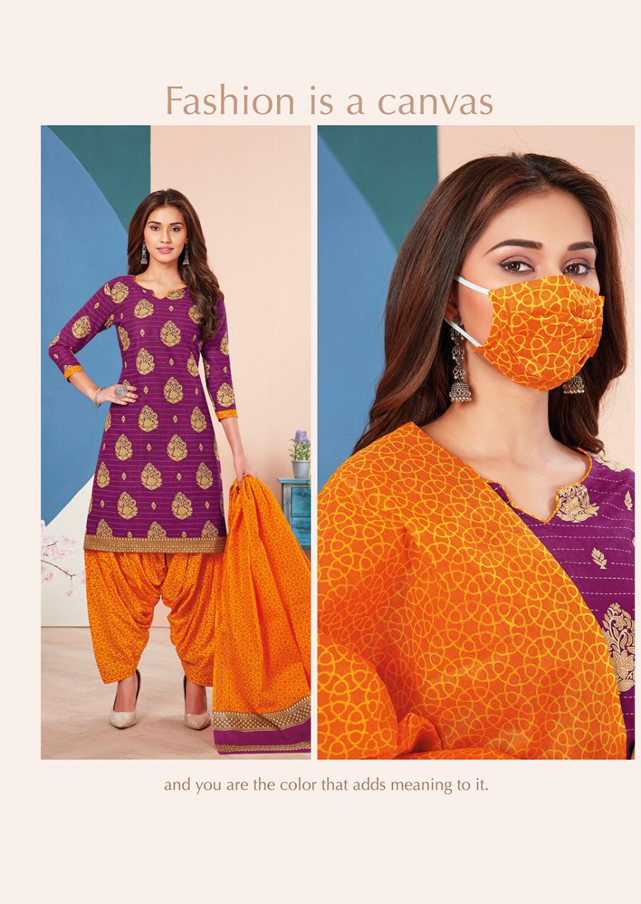 Aarvi Fashion Super Patiyala 3 Cotton Designer Kurtis With Bottom Ready Made Collection