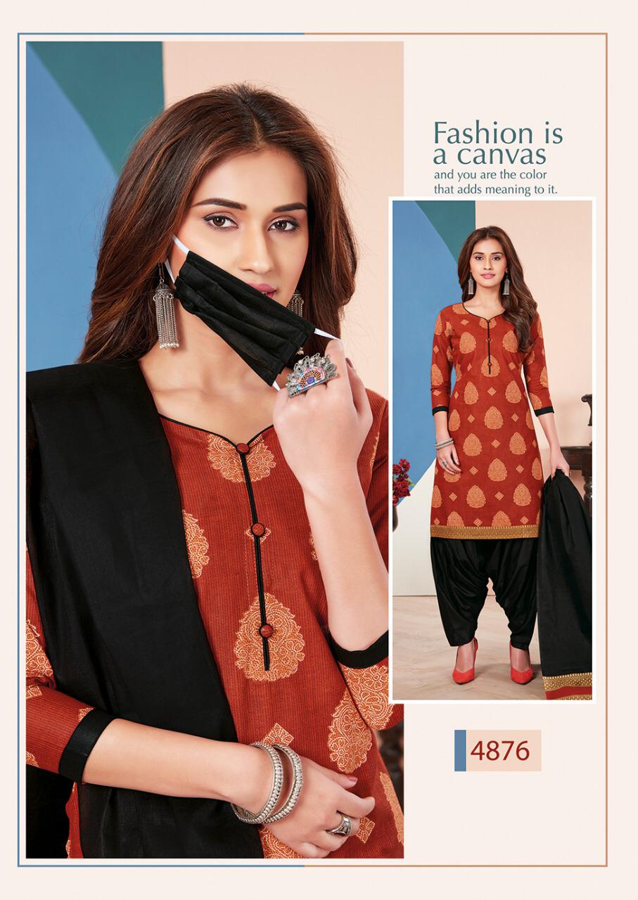 Aarvi Fashion Super Patiyala 3 Cotton Designer Kurtis With Bottom Ready Made Collection