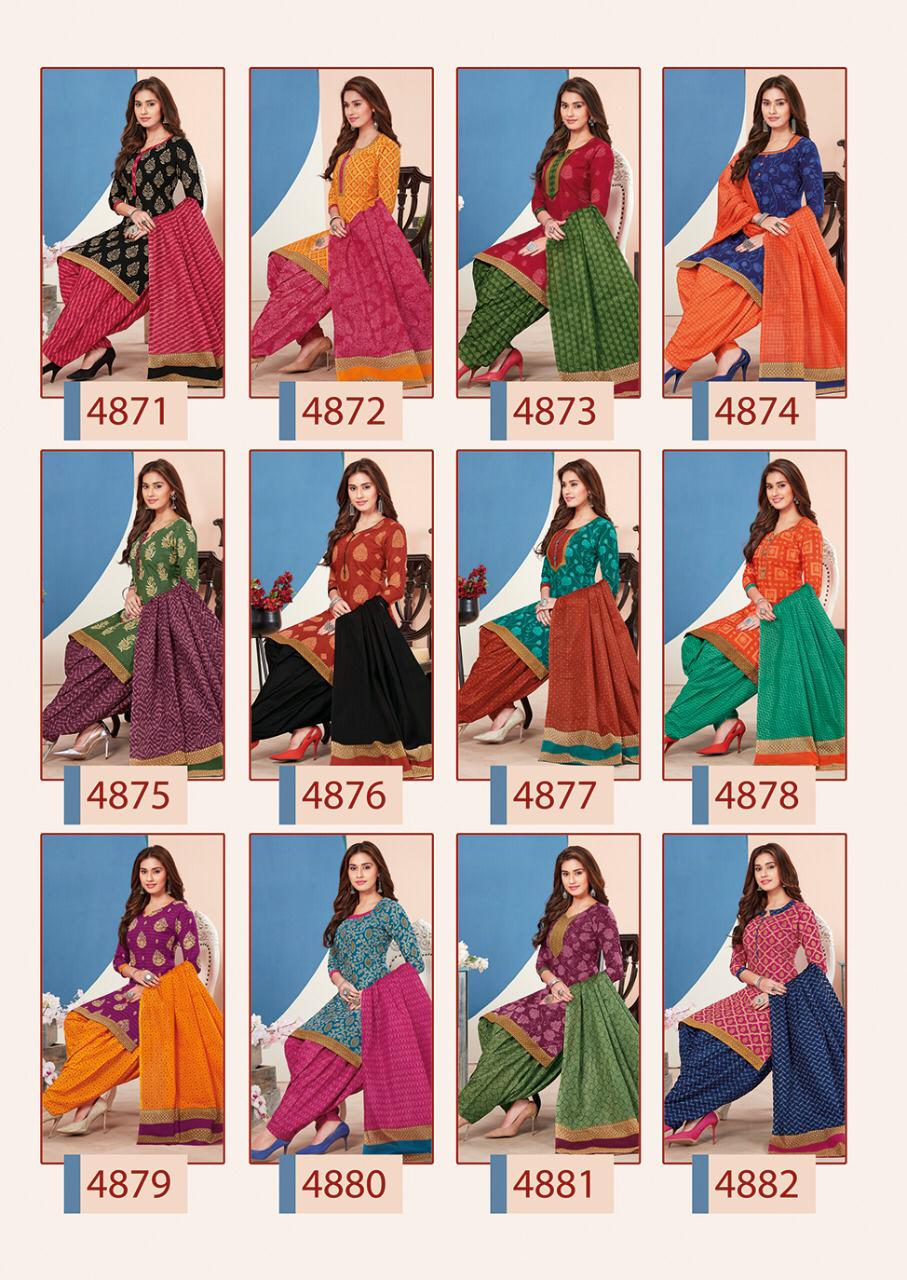 Aarvi Fashion Super Patiyala 3 Cotton Designer Kurtis With Bottom Ready Made Collection