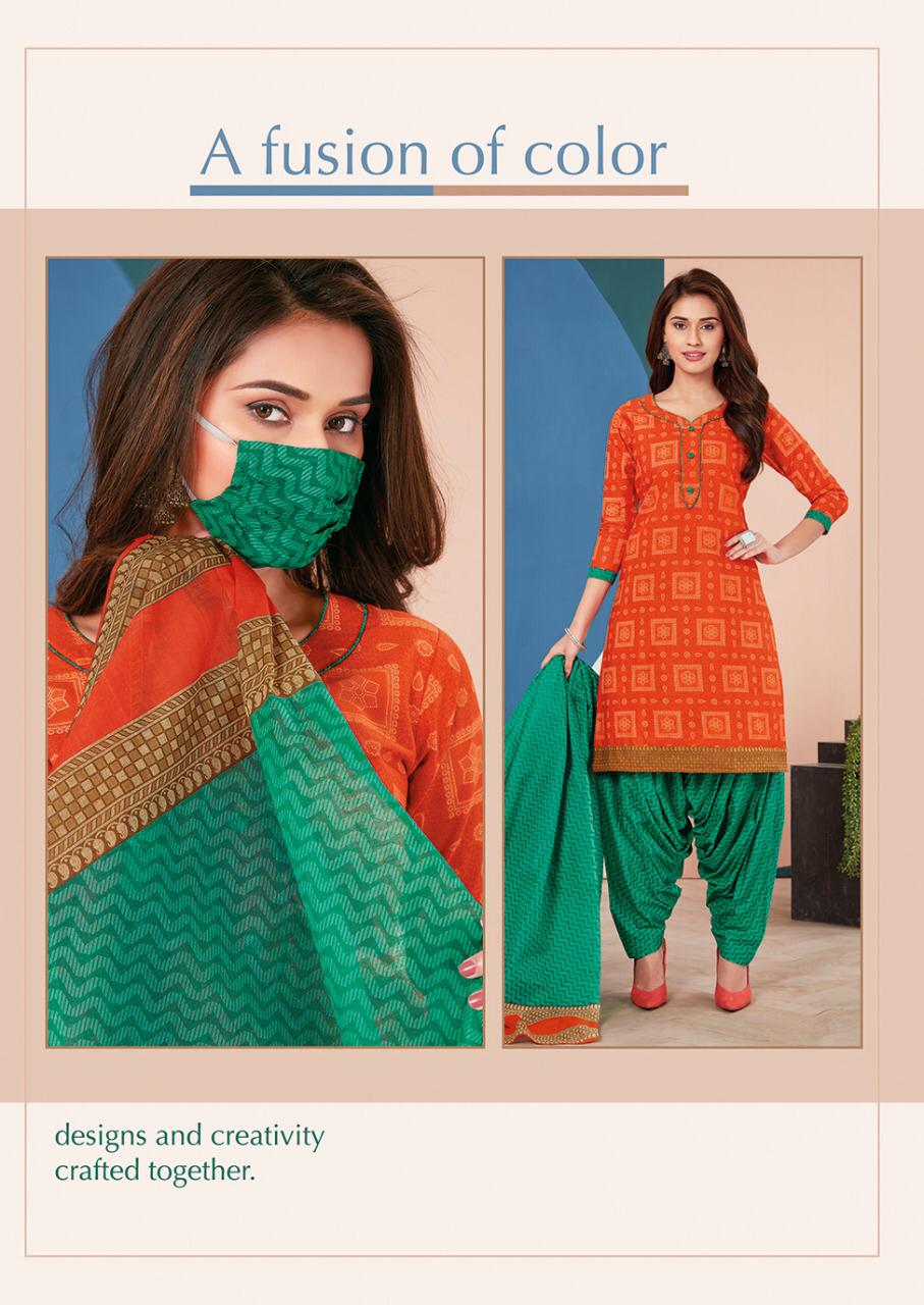 Aarvi Fashion Super Patiyala 3 Cotton Designer Kurtis With Bottom Ready Made Collection
