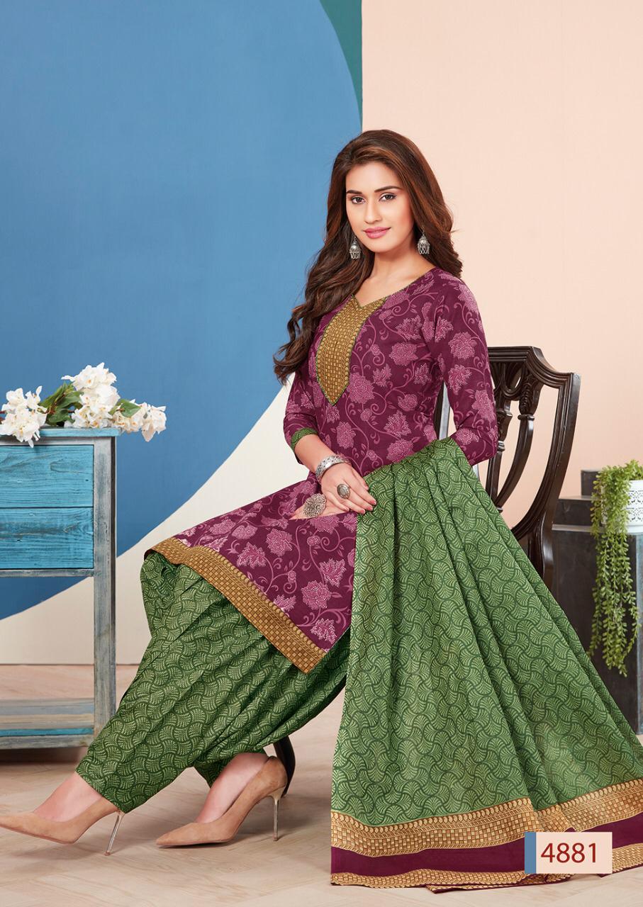 Aarvi Fashion Super Patiyala 3 Cotton Designer Kurtis With Bottom Ready Made Collection