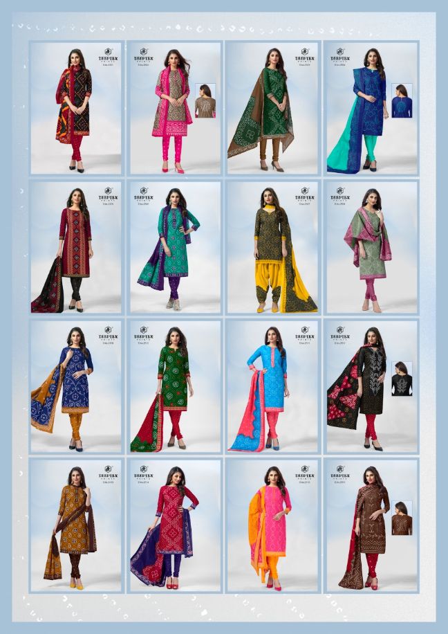  Deeptex Classic Chunaris 25 Latest Casual Wear Printed Cotton Dress Material
