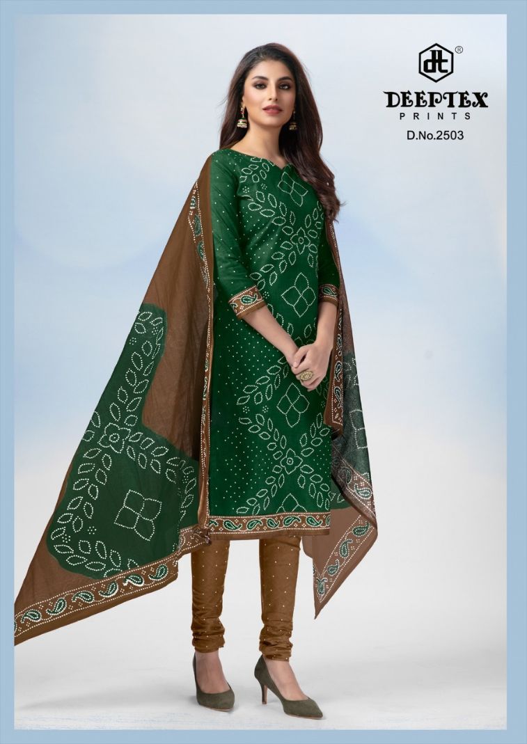  Deeptex Classic Chunaris 25 Latest Casual Wear Printed Cotton Dress Material