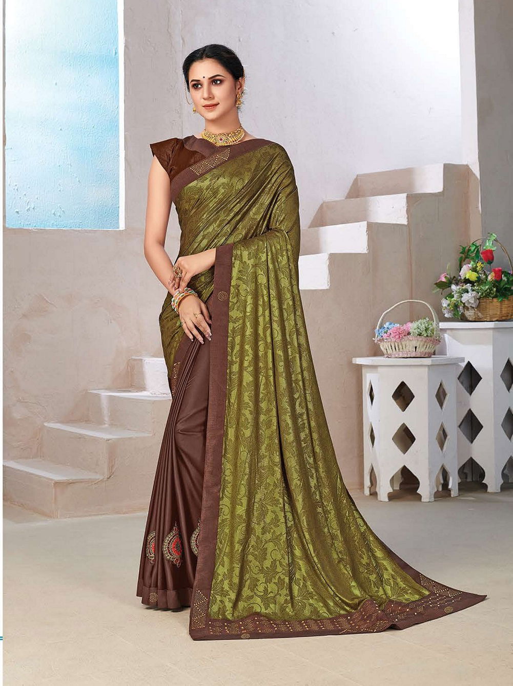 Kalista Kitty Party Wear Designer Vichitra Silk Fancy Latest Saree Collection