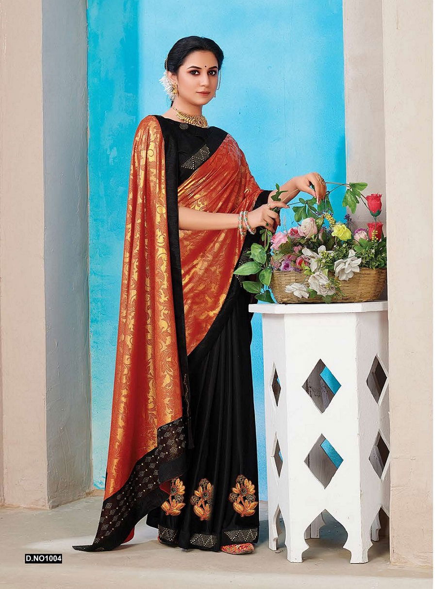 Kalista Kitty Party Wear Designer Vichitra Silk Fancy Latest Saree Collection