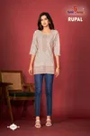 Rupal By Tunic House Viscose Rayon Chikankari Kurta Wholesale Shop In Surat