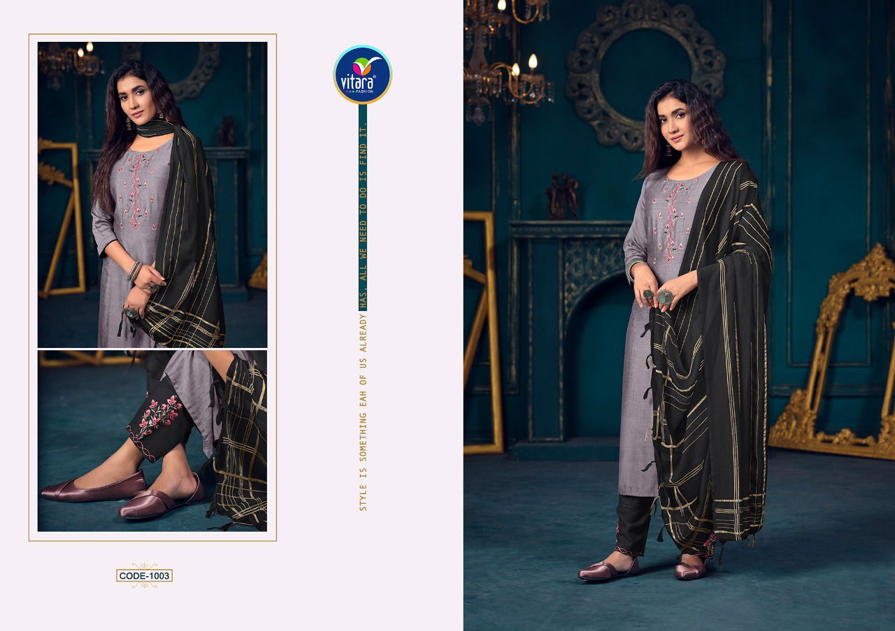 Vitara Rapid Festive Wear Designer Fancy Muslin Ready Made Dress Collection