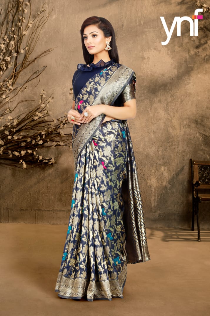 Ynf Tarannum Designer Festive Wear Poly Silk Fancy Saree Collection