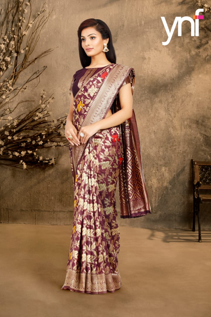 Ynf Tarannum Designer Festive Wear Poly Silk Fancy Saree Collection