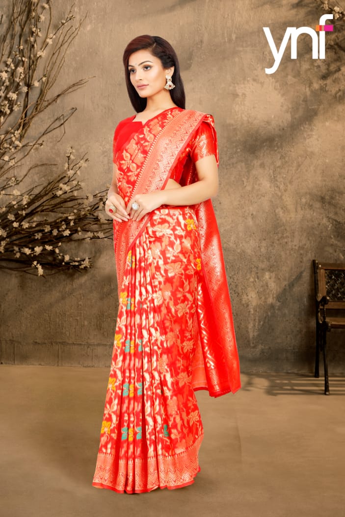 Ynf Tarannum Designer Festive Wear Poly Silk Fancy Saree Collection