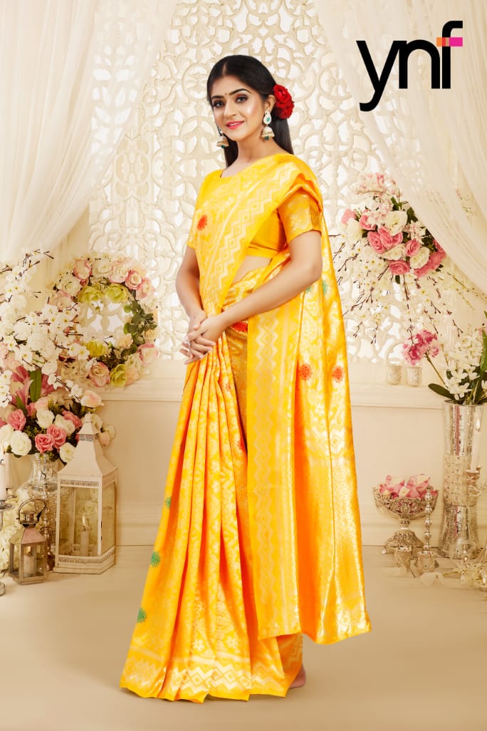 Ynf Sankhaya Latest Designer Festive Wear Poly Silk Fancy Saree Collection