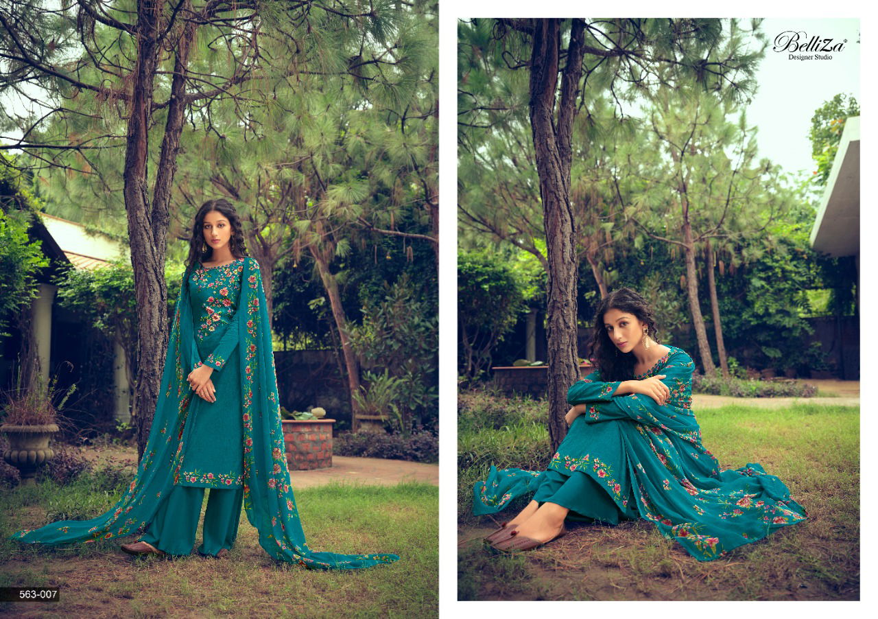 Belliza Nimisha Premium Woollen Winter Casual Wear Printed Designer Pashmina Collection