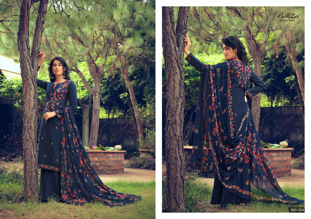Belliza Nimisha Premium Woollen Winter Casual Wear Printed Designer Pashmina Collection
