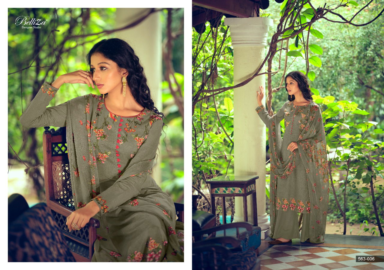 Belliza Nimisha Premium Woollen Winter Casual Wear Printed Designer Pashmina Collection