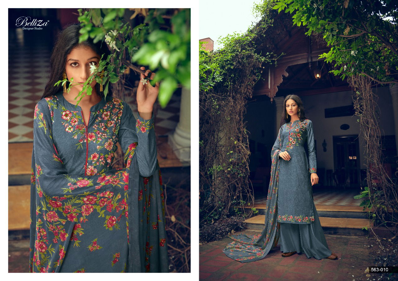 Belliza Nimisha Premium Woollen Winter Casual Wear Printed Designer Pashmina Collection