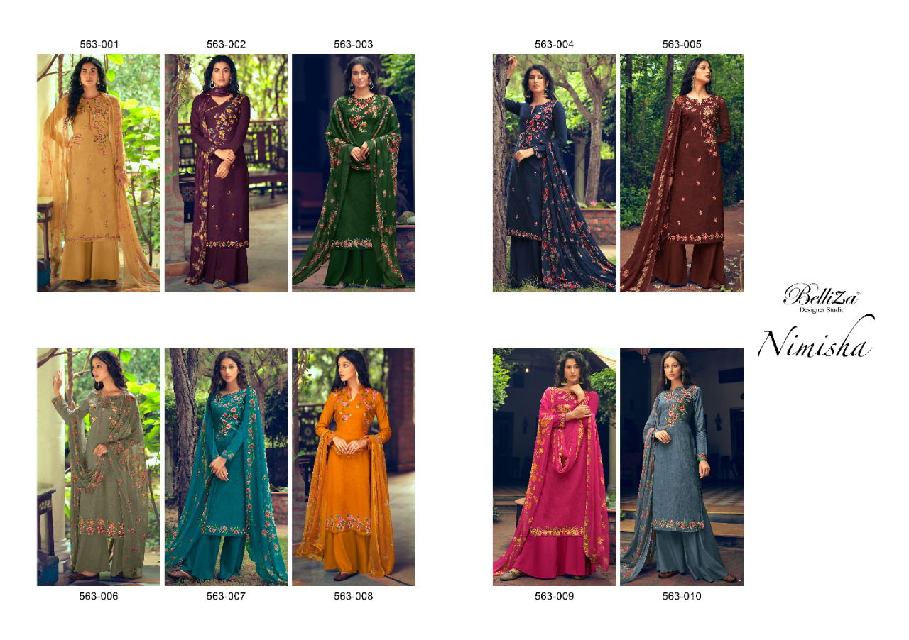 Belliza Nimisha Premium Woollen Winter Casual Wear Printed Designer Pashmina Collection