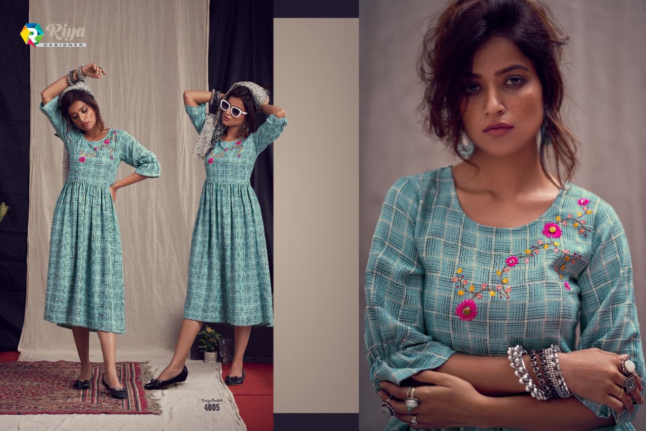 Riya Alexa Weaving Work Pashmina Fancy Ethnic Wear Designer Kurti Collection