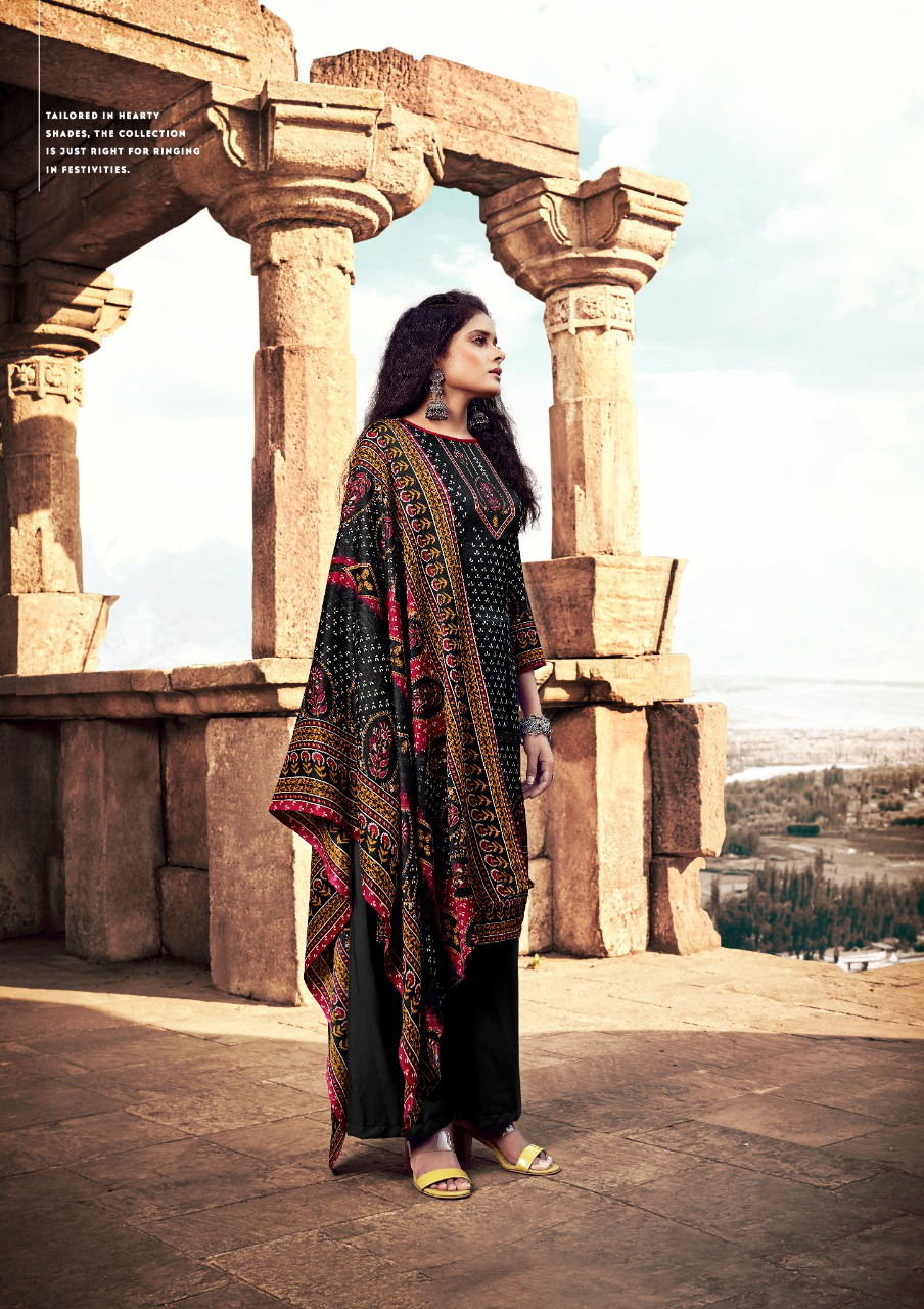 Anita Kesariya Kalikaa Winter Casual Daily Wear Pashmina Dress Collection