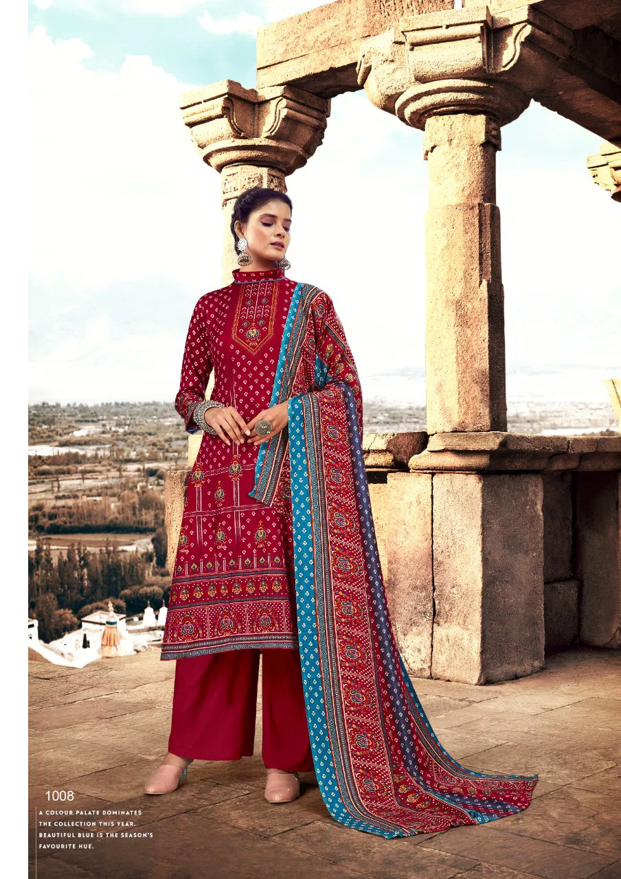 Anita Kesariya Kalikaa Winter Casual Daily Wear Pashmina Dress Collection