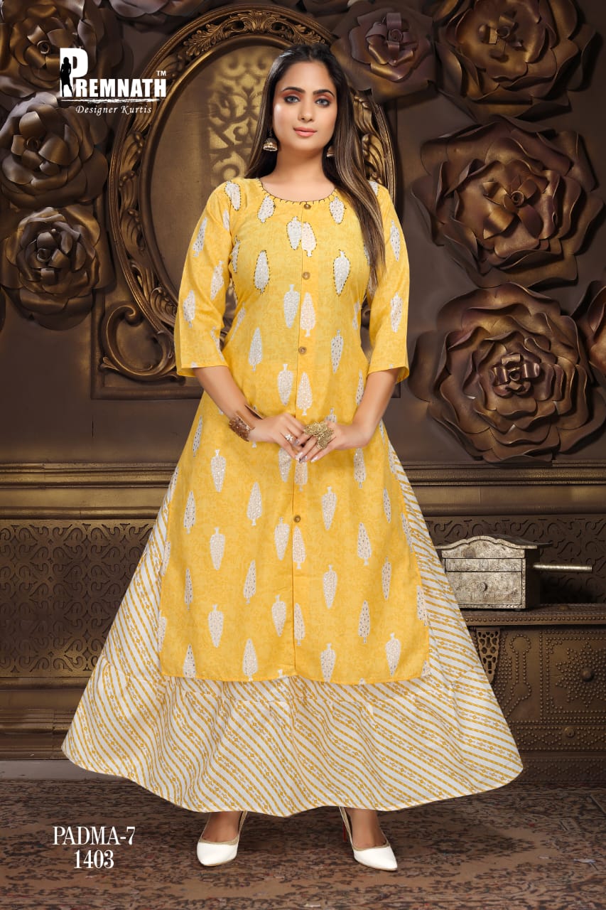 7 Festive Wear Rayon Designer Fancy Kurti With Skirt Collection