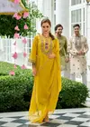 Sawariya By Prm Mul Chanderi Kurti With Bottom Dupatta Suppliers In India
