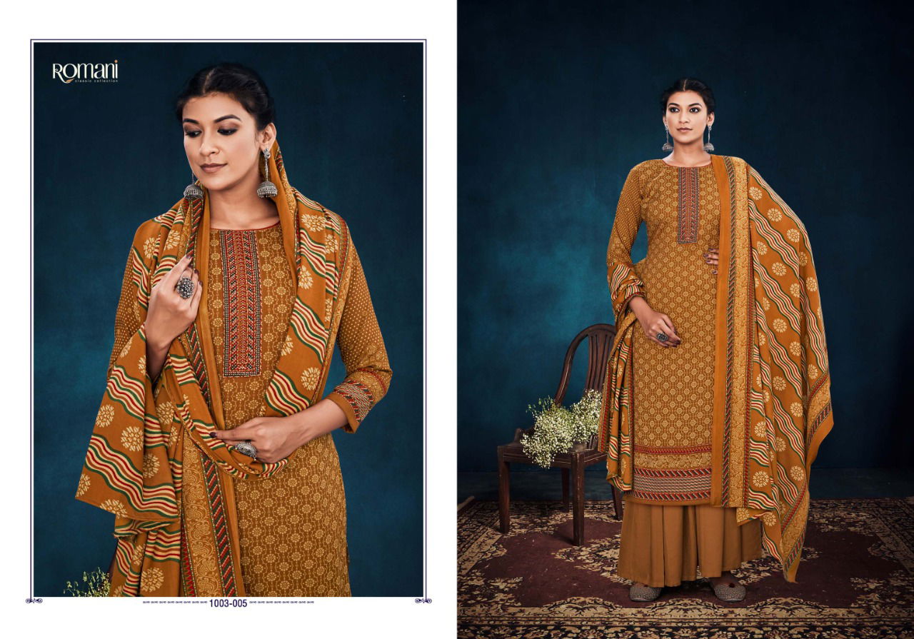 Romani Maahi Exclusive Casual Wear Designer Fancy Dress Material Collection