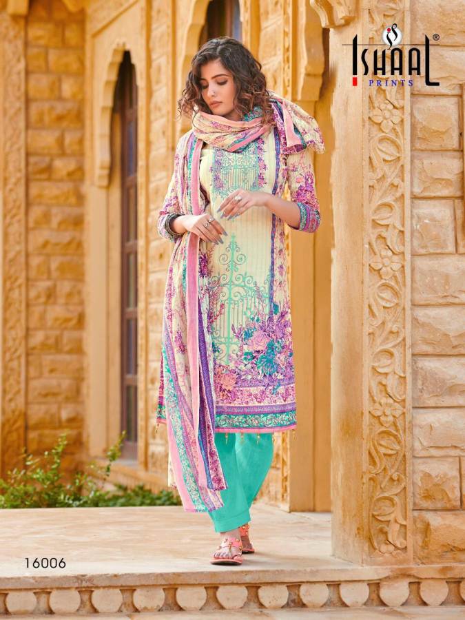 Ishaal Gulmohar 16 Latest Designer Printed Pure Lawn Karachi Dress Material